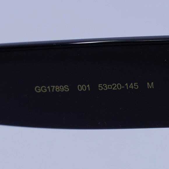 Gucci GG1789S 001 Sunglasses Black Square Frame, Grey Lenses main image 4